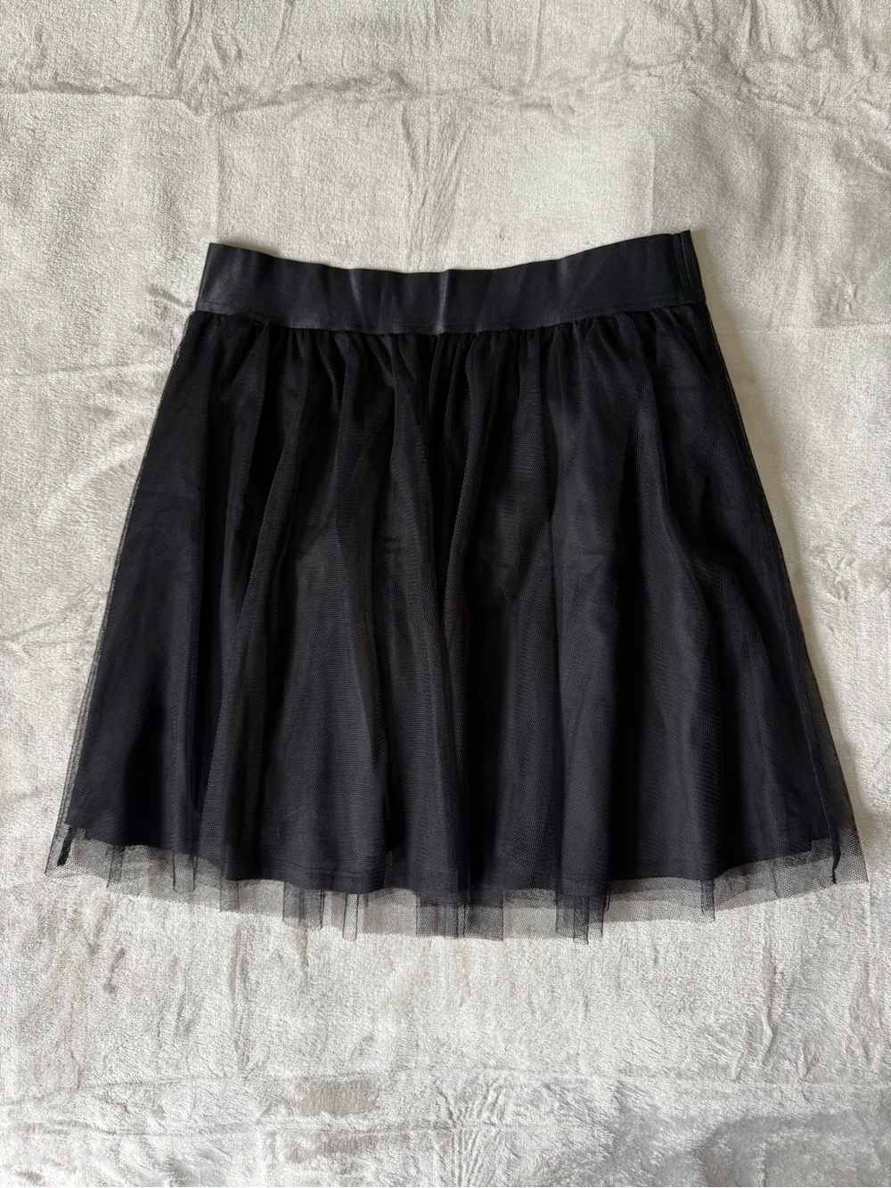 Express Black Tulle Skater Skirt
